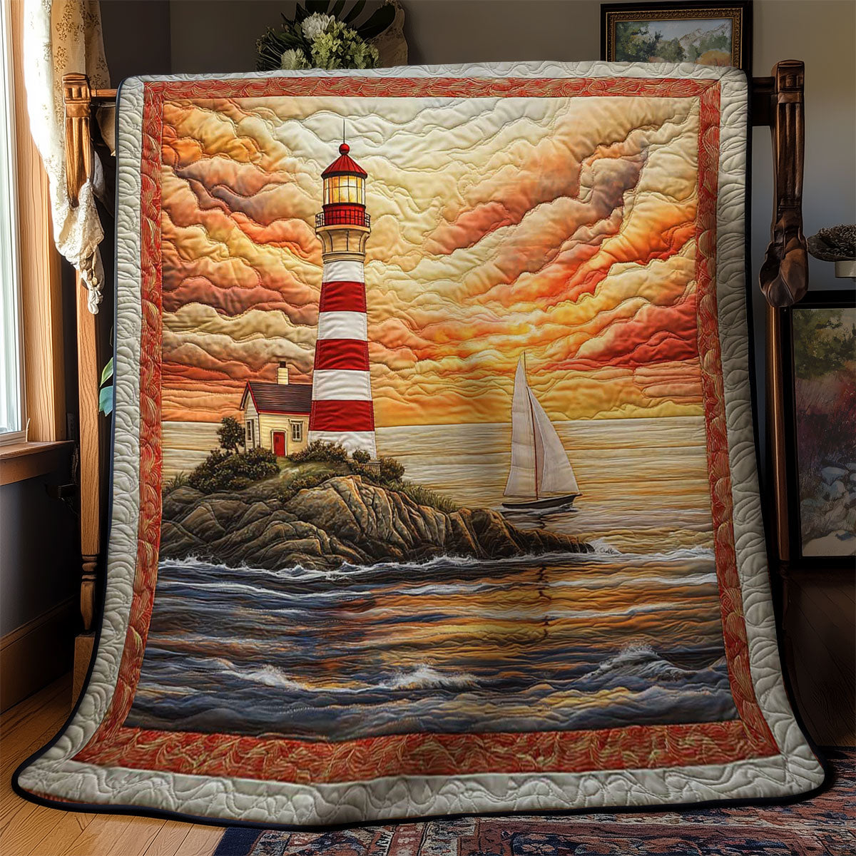 Twilight Lighthouse WN0502028CL Quilt