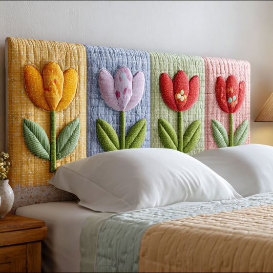 Tulip Dreams CP2912038CL Quilted Headboard Slipcover