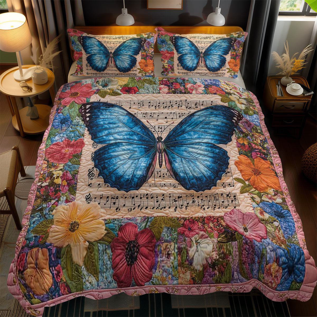 Butterfly Notes WN0801070CL Duvet Cover Set