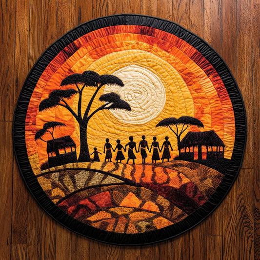 Sunset Heritage CP2005036CL Quilted Round Mat
