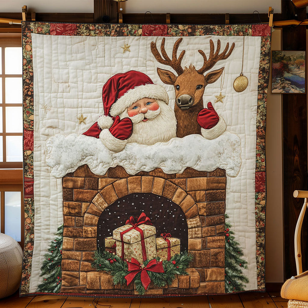 Santa Gift Climb WN1811063CL Quilt