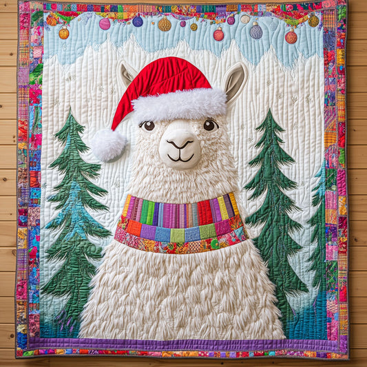 Cozy Llama Christmas CW1811028CL Quilt