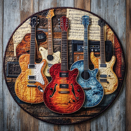 Guitar Array CM2403014CL Quilted Round Mat