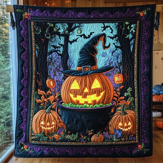Pumpkin Witch CP2108081CL Quilt