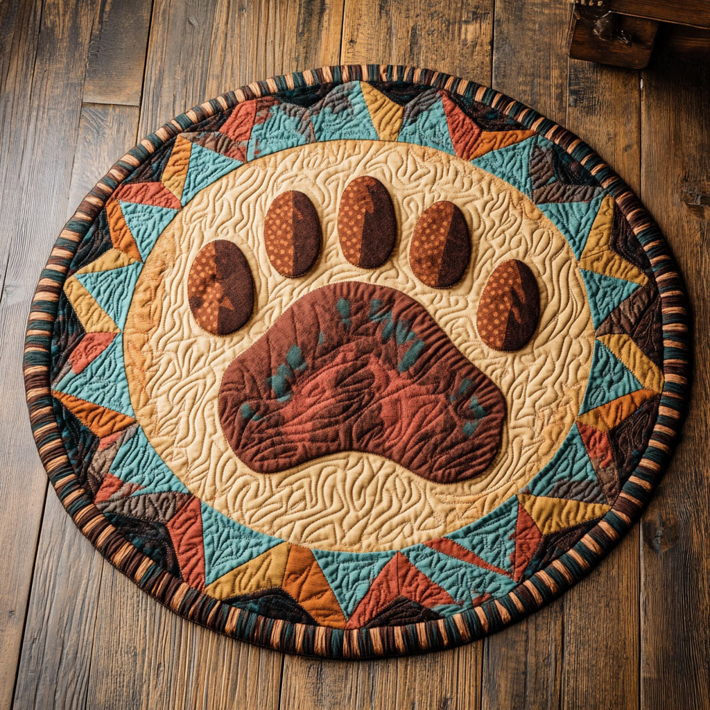 Tribal Beast CP2207045CL Quilted Round Mat