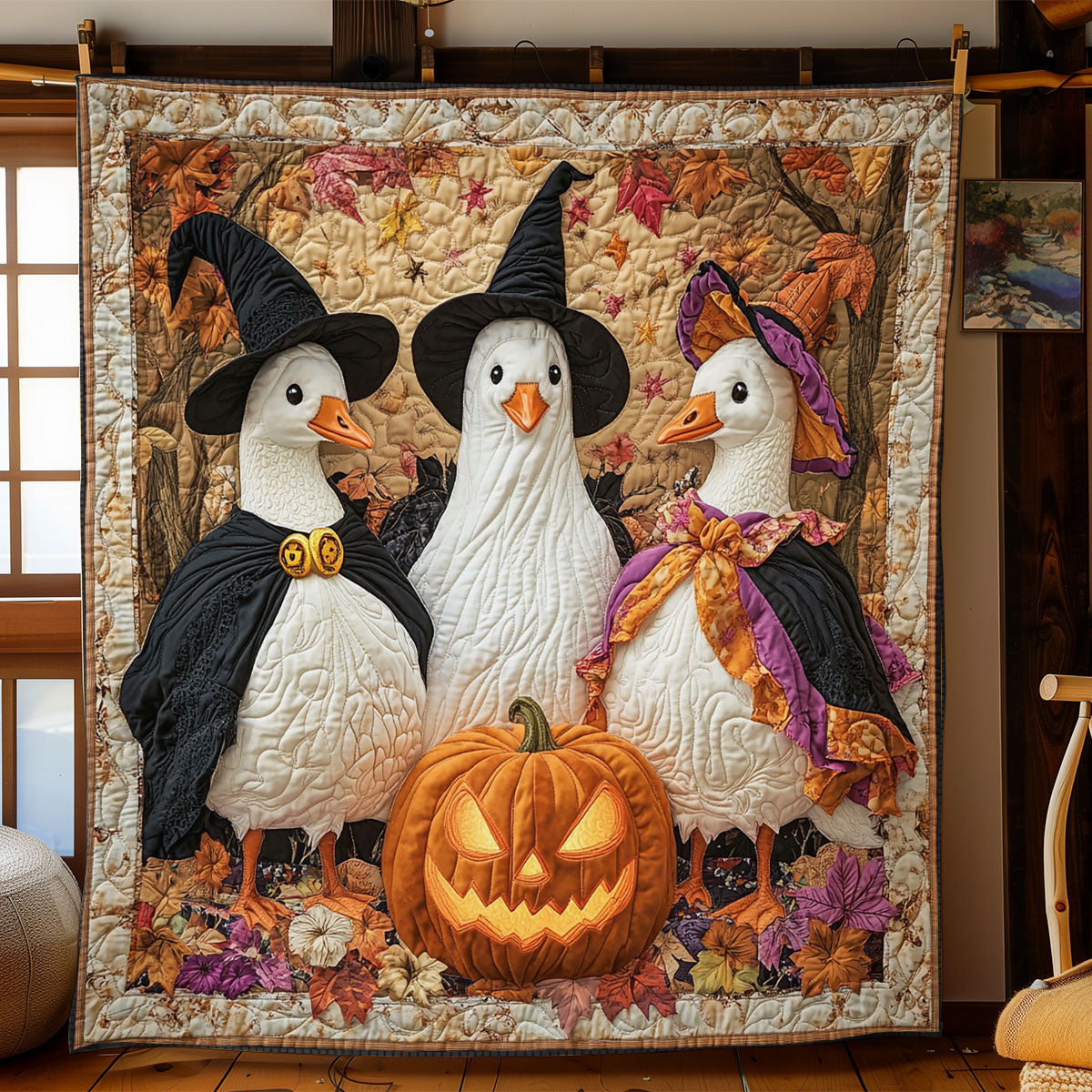 Broomsticks  Beaks CP2207008CL Quilt