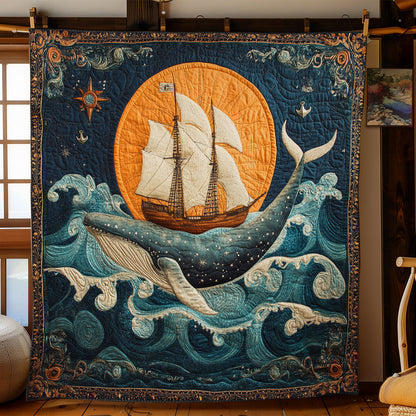 Whispering Whale Tides WN1607067CL Quilt