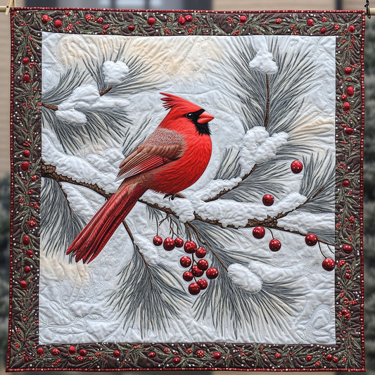 Red Cardinal Bird LT2709019CL Quilt