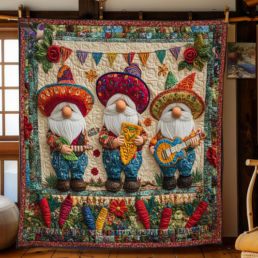 Fiesta Trio Gnomes WN2312049CL Quilt