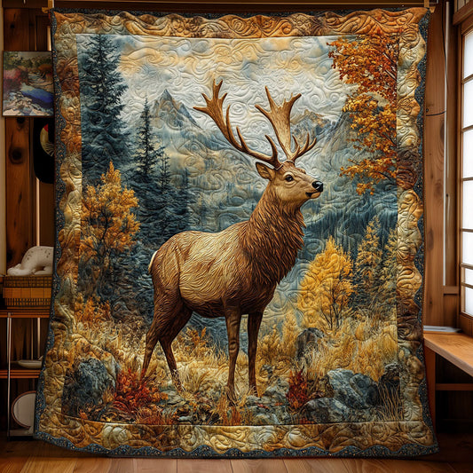Royal Moose Autumn Forest WY2001099CL Quilt