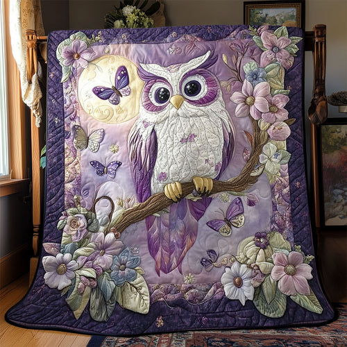 Enchanted Violet Owl WJ1001013CL Quilt