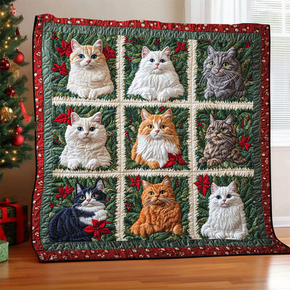 Holiday Cat Charm CW0811049CL Quilt