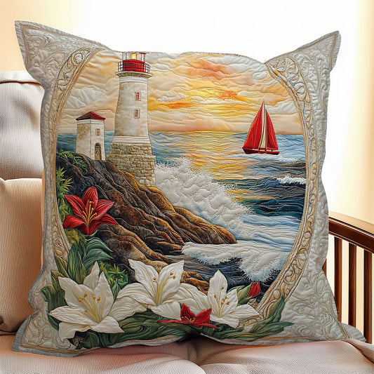 Lighthouse Lily WX0406093CL Quilt Pillow Case
