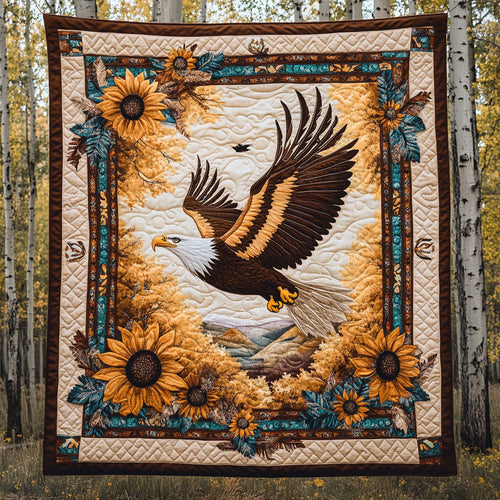 Bald Eagle Sunflower CW2006008CL Quilt