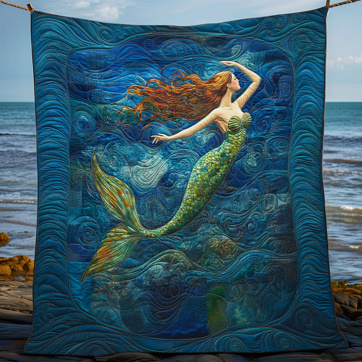 Mermaid WY2702090CL Quilt