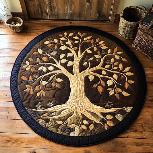 Sacred Tree Of Life WN2103105CL Quilted Round Mat
