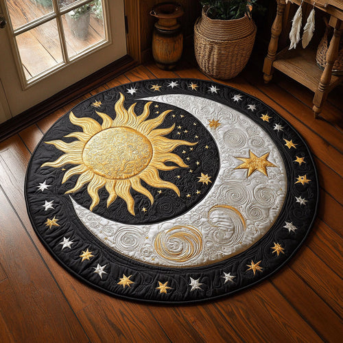 Sun And Moon Waltz WY2907081CL Quilted Round Mat