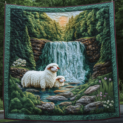 Sheep By The Waterfall LT1609019CL Quilt