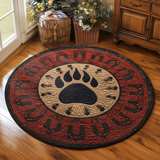 Viking Bear Symbol WP2304025CL Quilted Round Mat