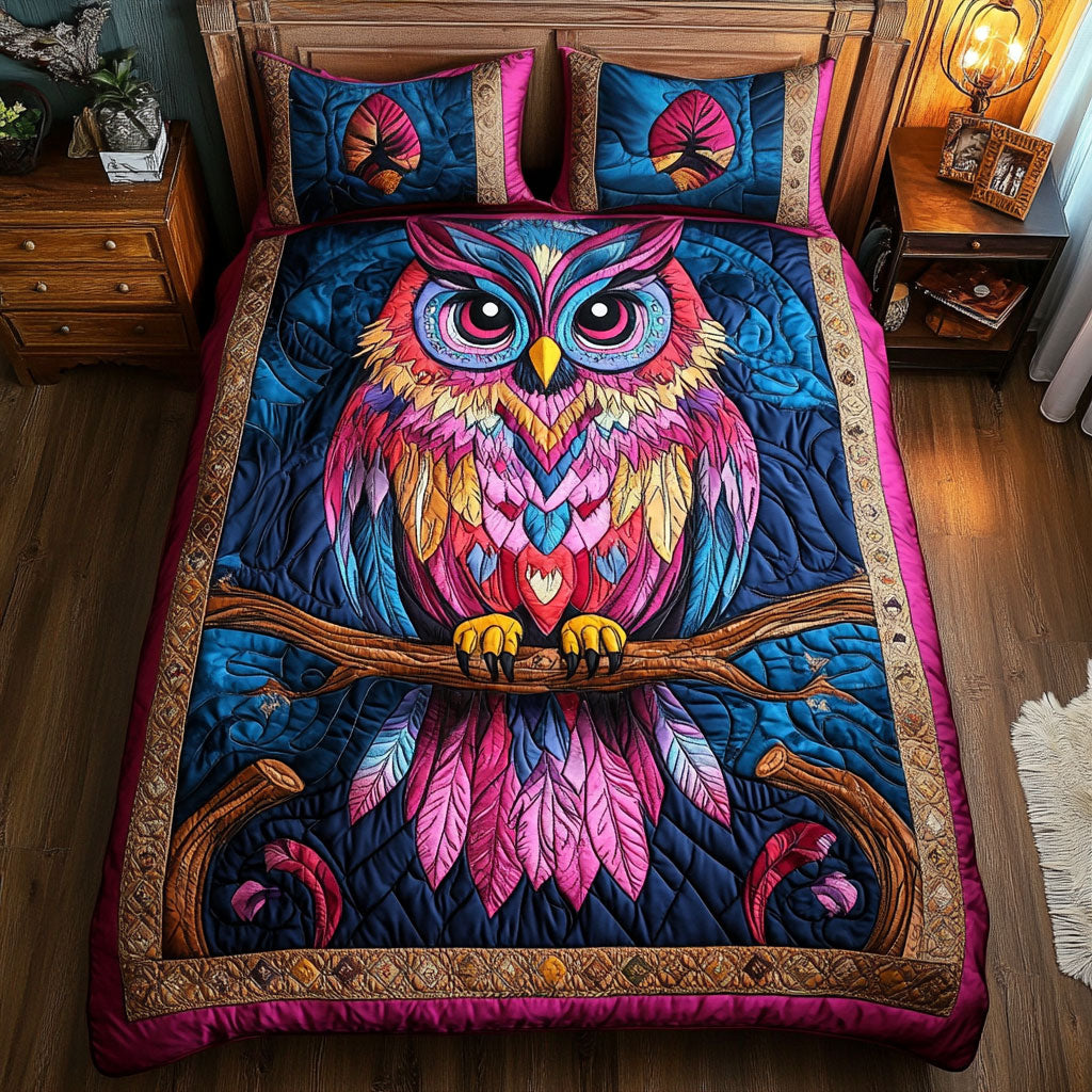 Pink Owl CM0306014CL Duvet Cover Set