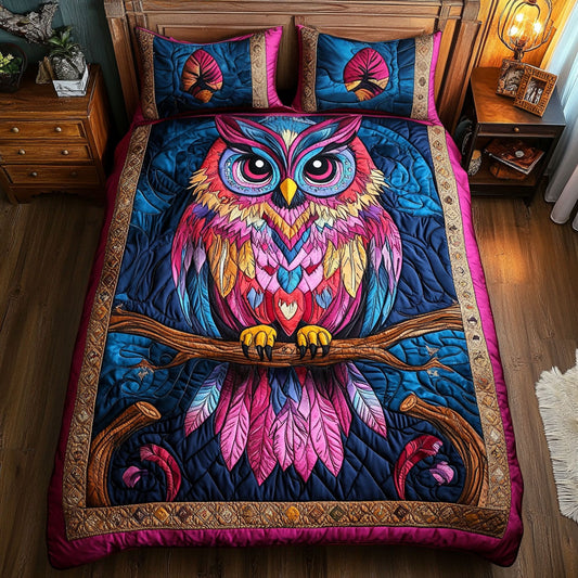 Pink Owl CM0306014CL Duvet Cover Set