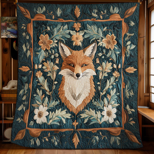 Mystic Fox In Forest WY2702100CL Quilt