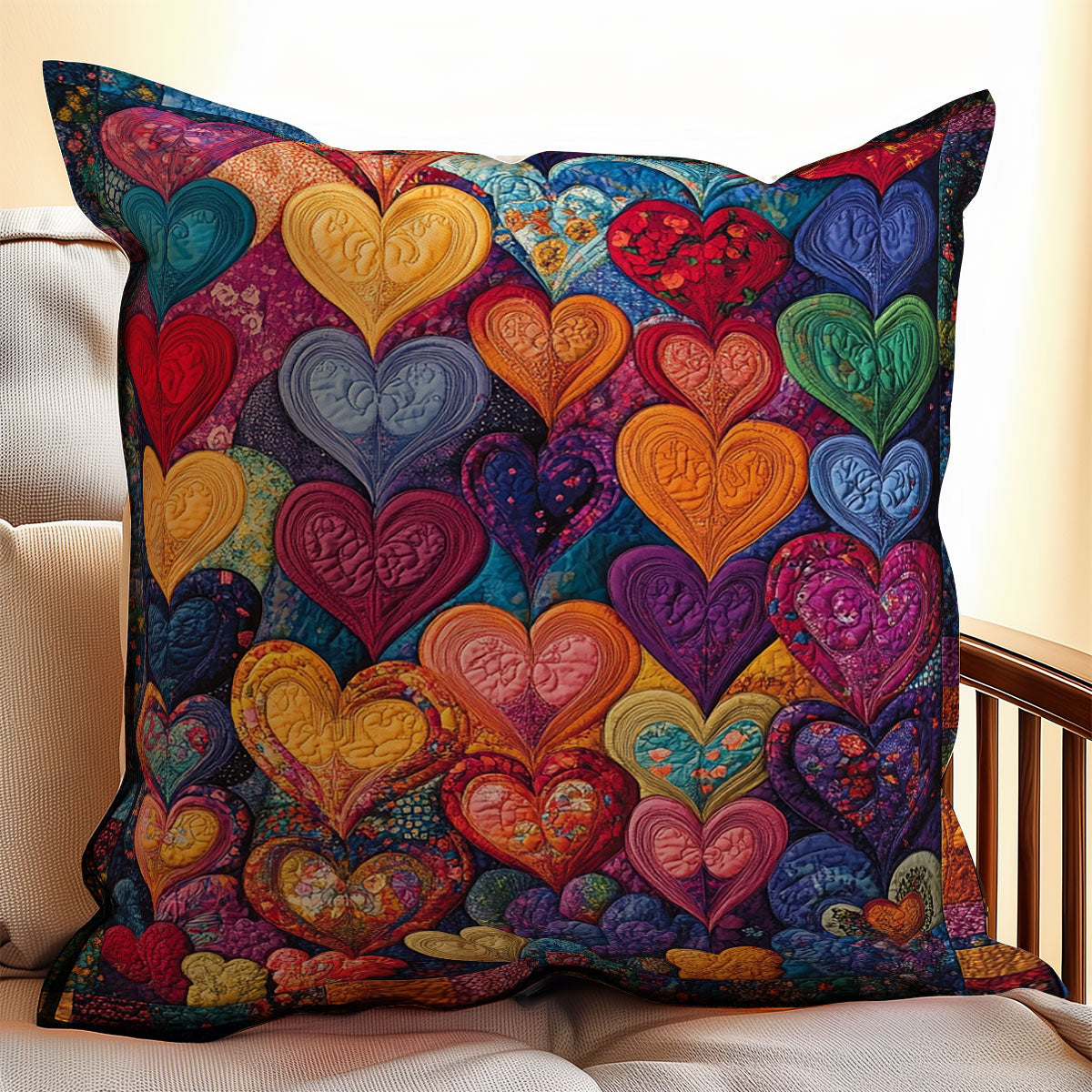 Heart WX1401080CL Quilt Pillow Case