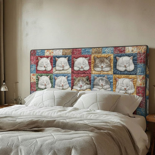 Cute Cat WJ0912001CL Quilted Headboard Slipcover