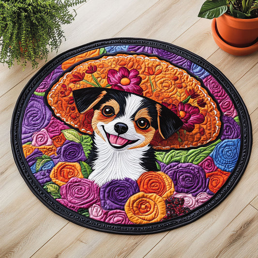 Chihuahua in Mexico CW1306014CL Quilted Round Mat