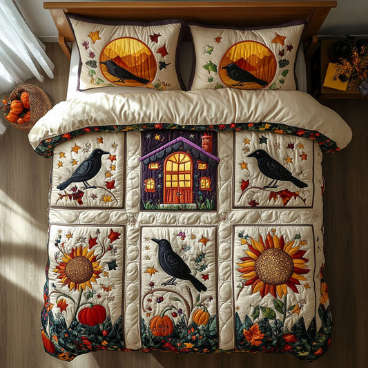 Raven On The Vine WY1508033CL Duvet Cover Set