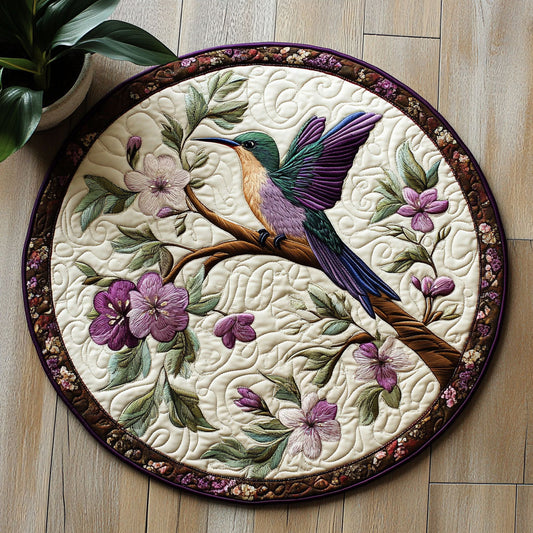 Hummingbird CW0306023CL Quilted Round Mat