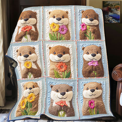 Cute Flower Otter WP3012008CL Quilt