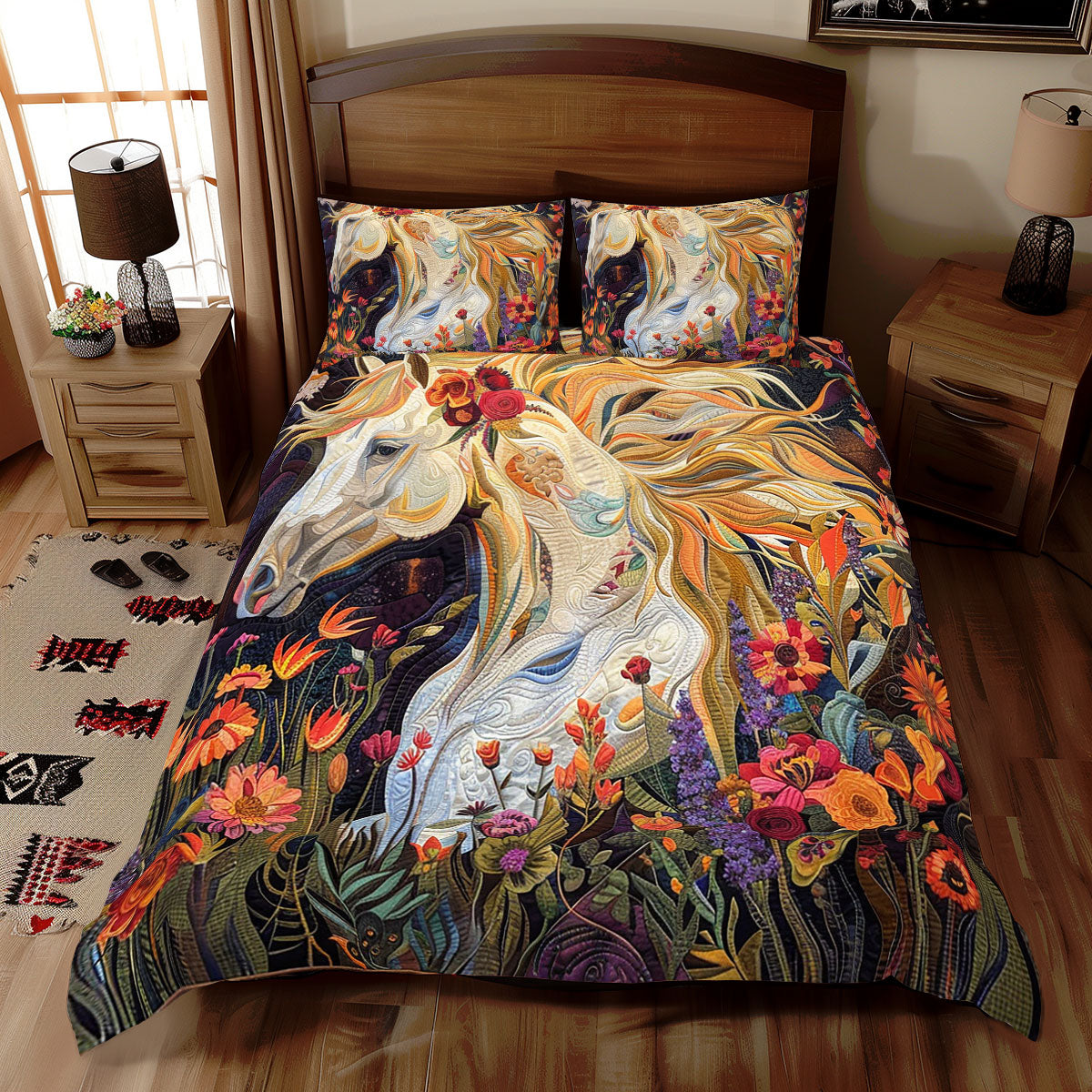 Flower Horse WJ2611038CL Duvet Cover Set