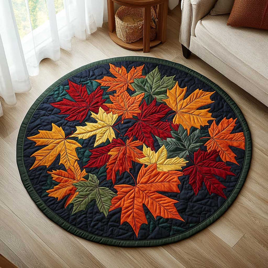 Maple Whispers WN1403038CL Quilted Round Mat