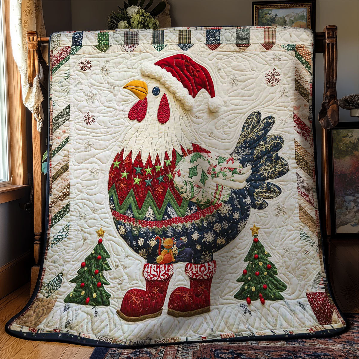 Holiday Chicken WN2011005CL Quilt