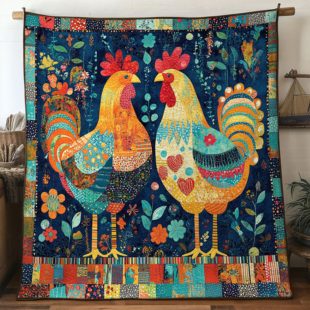 Rustic Color Chicken WN1411038CL Quilt