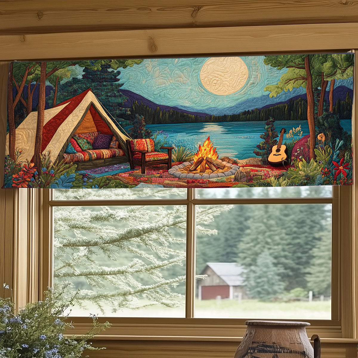 Camping WJ2304035CL Quilted Valance