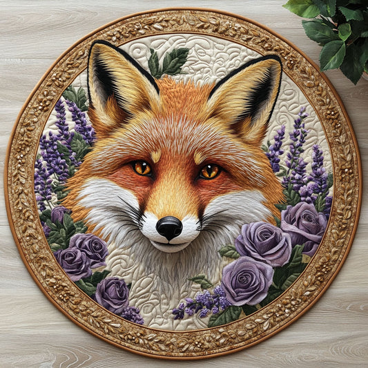 Floral Fox CW1406012CL Quilted Round Mat