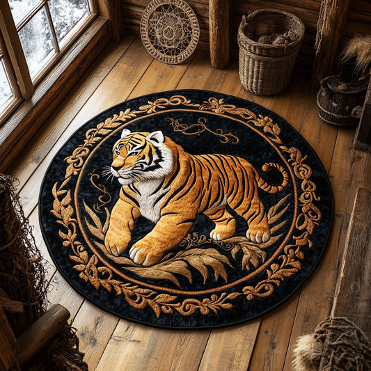 Royal Jungle Guardian WY0107002CL Quilted Round Mat