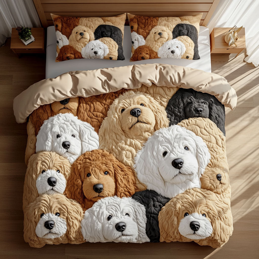 Dog Cozy Gathering WN1511025CL Duvet Cover Set