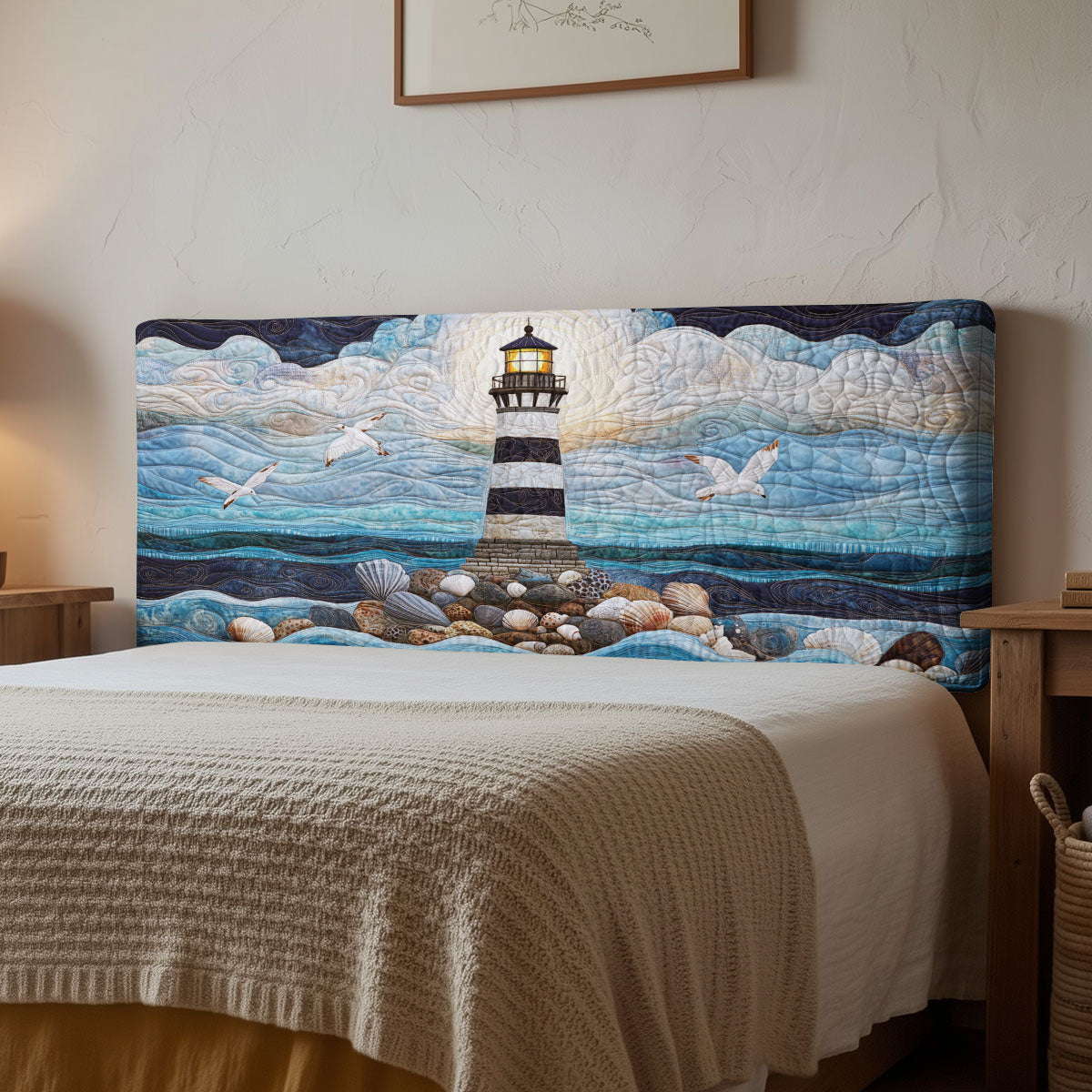 Ocean Beacon CP1112038CL Quilted Headboard Slipcover