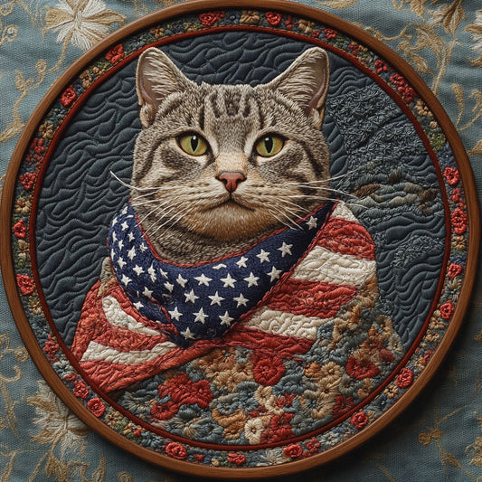 Cat Sentinel WN1006022CL Quilted Round Mat