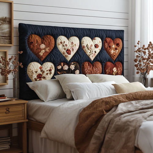 Everlasting Hearts KL2512021CL Quilted Headboard Slipcover
