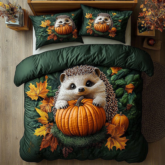 Pumpkin Patch Hedgehog WX0507031CL Duvet Cover Set