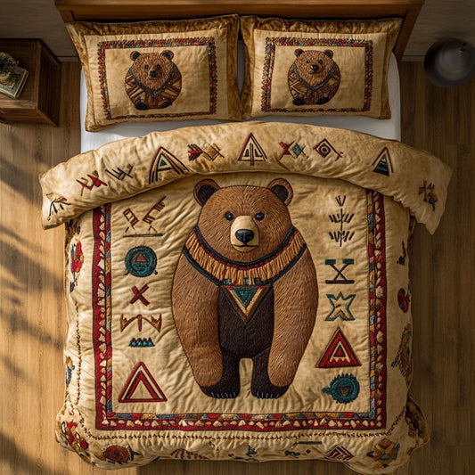 Tribal Brown Bear CP2808085CL Duvet Cover Set