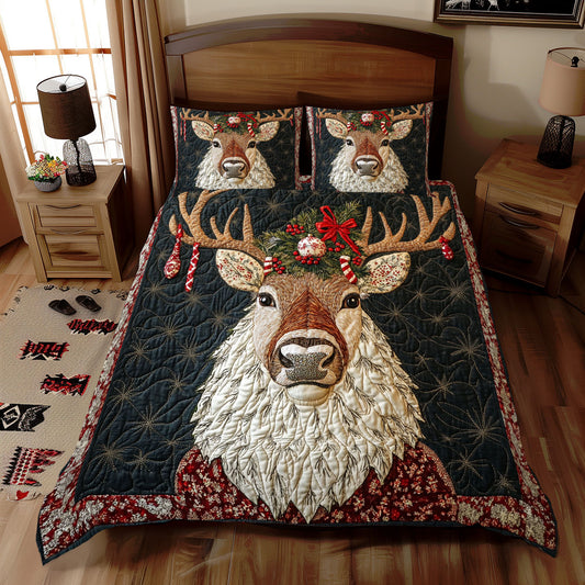 Reindeer Portrait WX2311087CL Duvet Cover Set