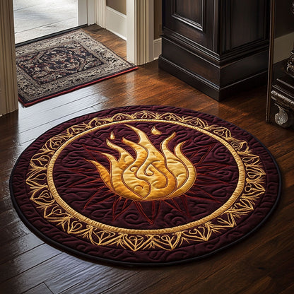 Flame Of Valor CP2607055CL Quilted Round Mat