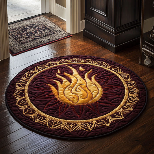 Flame Of Valor CP2607055CL Quilted Round Mat