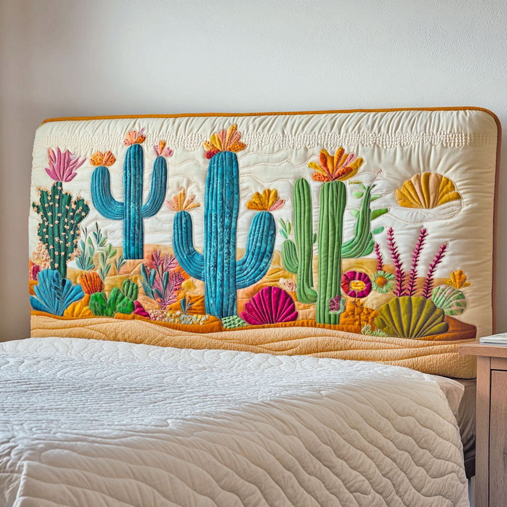 Blooming Cactus CP0501054CL Quilted Headboard Slipcover