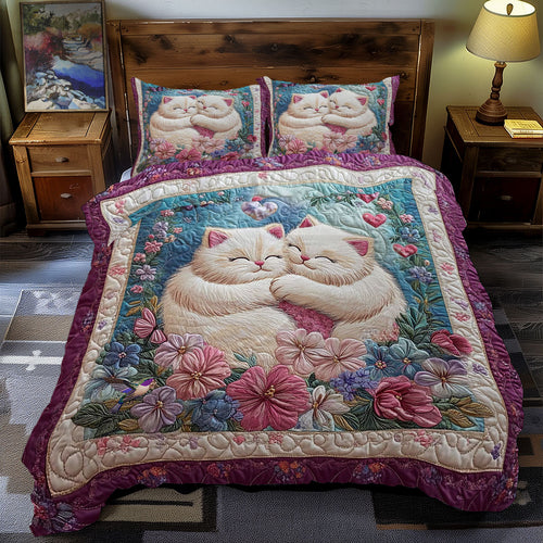 Cute Cat Sleep WY2612051CL Duvet Cover Set